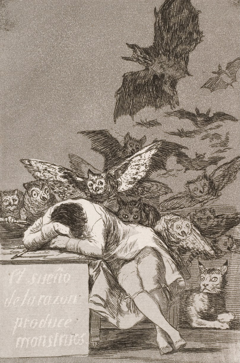 Goya el sueño de la razón produce monstruos (No. 43)Los Caprichos