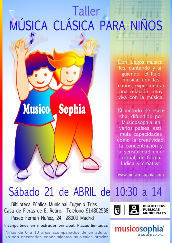 Cartel niños abril